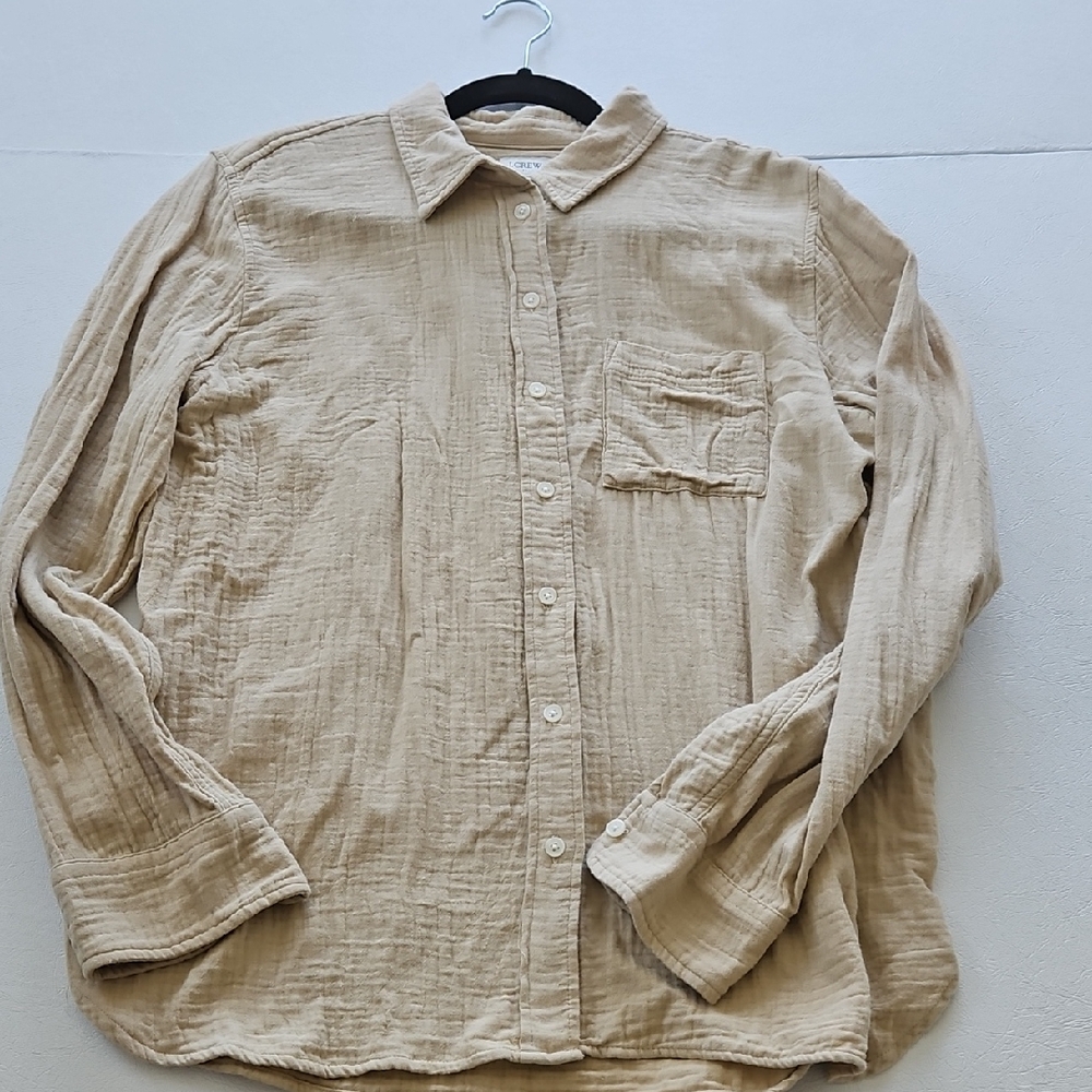 J. Crew Beige Button Down Shirt